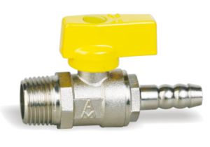 274黄铜外螺纹接管燃气球阀 QR21F-16T