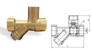 696C黄铜内锁式过滤器球阀 Q11F-16T