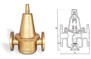 702黄铜可调式减压阀 Y42X-10T