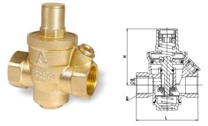 752黄铜过滤型减压阀 Y13X-16T