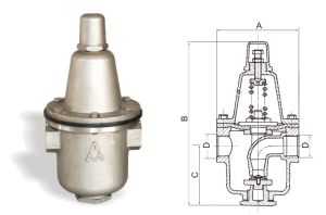 8701不锈钢可调式减压阀 Y12X-10P