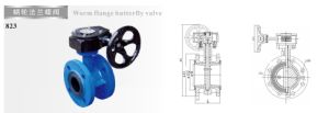 823 蜗轮法兰蝶阀