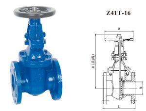 6196B铁制法兰明杆闸阀