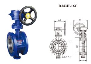 809 法兰式三偏心多层次金属密封蝶阀